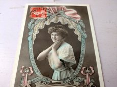 画像2: フランス 1900-10年 Ste-Catherine 切手つきポストカードA (2)