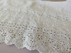画像2: フランスヴィンテージ　カットワーク刺繍幅広レース 100cm (2)