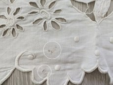 画像7: フランスアンティーク　カットワーク刺繍のクロス 112×49cm (7)