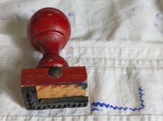 画像4: フランスアンティーク 刺繍木製グリップスタンプ (4)