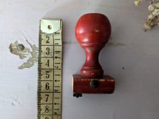 画像3: フランスアンティーク 刺繍木製グリップスタンプ (3)