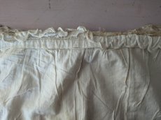 画像6: フランスアンティーク 白糸刺繍ジュポンの裾 円形状168cm (6)