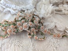 画像6: フランスアンティーク　ロココリボン ペッシュピンク 50cm〜 (6)