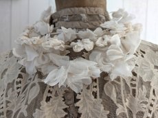 画像8: フランス 1930-50年代　布花の花冠 コミュニオン (8)