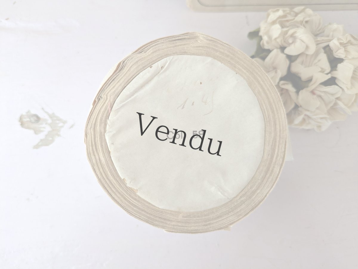 画像5: フランスアンティーク 巻きリボン Pon.1845 白 (5)