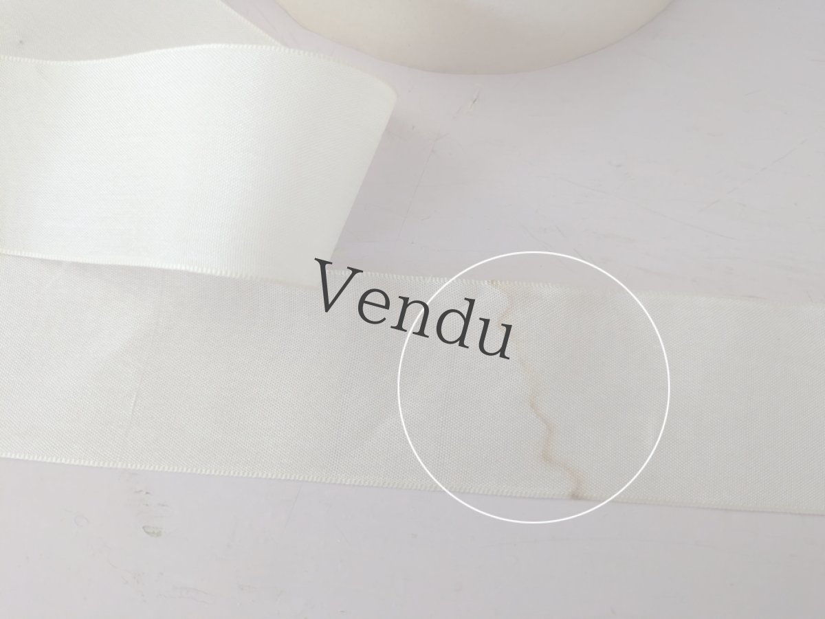 画像7: フランスアンティーク 巻きリボン Pon.1845 白 (7)