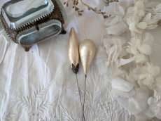 画像5: フランスアンティーク　変形パールのハットピン 14cm (5)