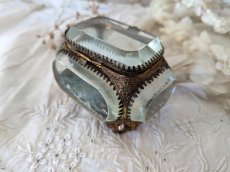 画像4: フランス 19世紀末 ベベルガラスのジュエリーボックス　 (4)
