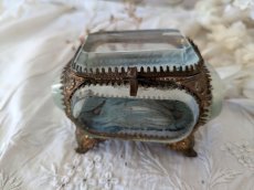 画像6: フランス 19世紀末 ベベルガラスのジュエリーボックス　 (6)