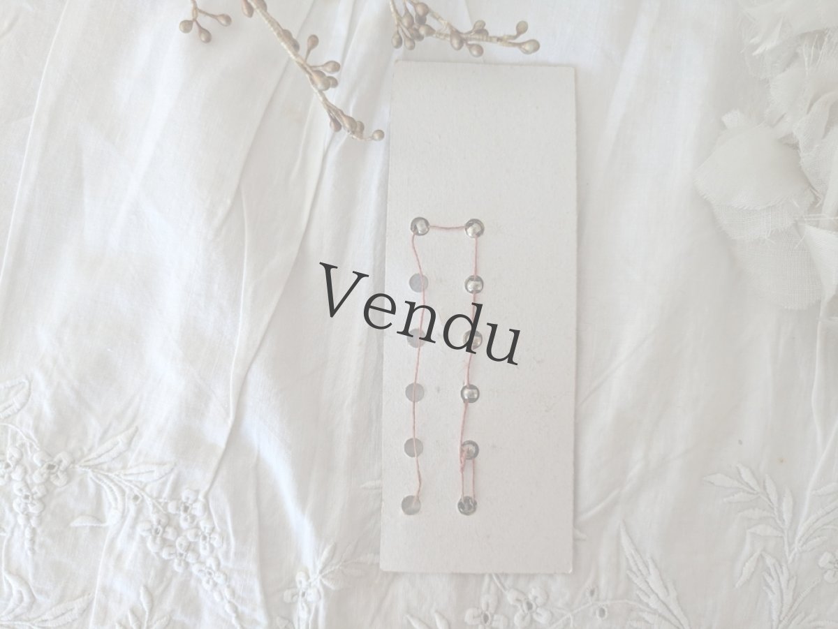 画像4: フランス 1900年前後 極小メタルボタンシート ペイント 7mm (4)