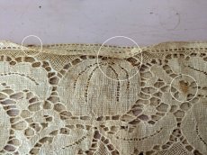 画像6: フランスアンティーク タッセル付きレース 円形状53cm (6)