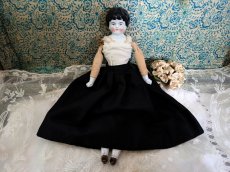 画像1: ドイツ 19世紀末 チャイナヘッドポーセリンドール 29cm (1)