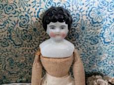 画像8: ドイツ 19世紀末 チャイナヘッドポーセリンドール 29cm (8)