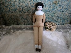 画像9: ドイツ 19世紀末 チャイナヘッドポーセリンドール 29cm (9)