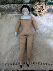 画像10: ドイツ 19世紀末 チャイナヘッドポーセリンドール 29cm (10)