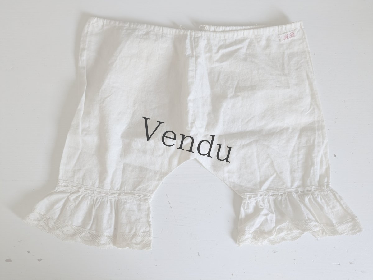 画像1: フランス 1900年前後 小さなキュロット (1)