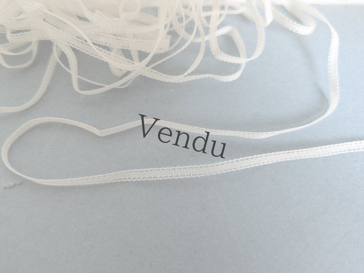 画像4: フランスヴィンテージ 極細レースブレード500cm (4)