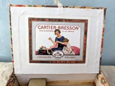 画像6: フランス 1950-1960年 カルトナージュのお裁縫箱 カルティエ=ブレッソン  (6)