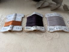 画像3: フランス 1900-1920年 ミシン用シルク糸巻き 3色セット T&C PARIS (3)