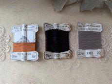 画像6: フランス 1900-1920年 ミシン用シルク糸巻き 3色セット T&C PARIS (6)