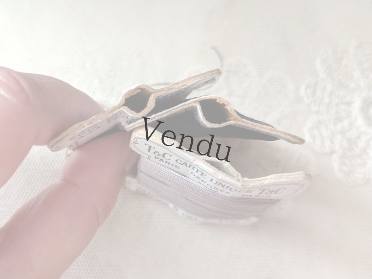 画像7: フランス 1900-1920年 ミシン用シルク糸巻き 3色セット T&C PARIS (7)