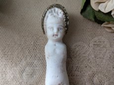 画像2: ドイツアンティーク ビスクドール ミニョネット 8.8cm (2)