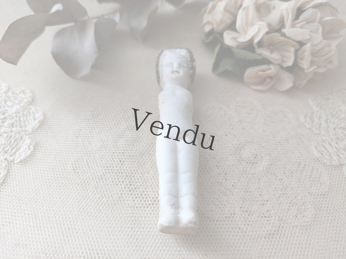 画像3: ドイツアンティーク ビスクドール ミニョネット 8.8cm (3)