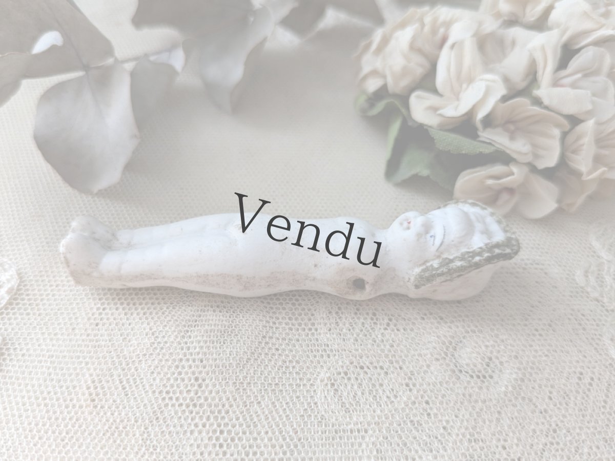 画像6: ドイツアンティーク ビスクドール ミニョネット 8.8cm (6)