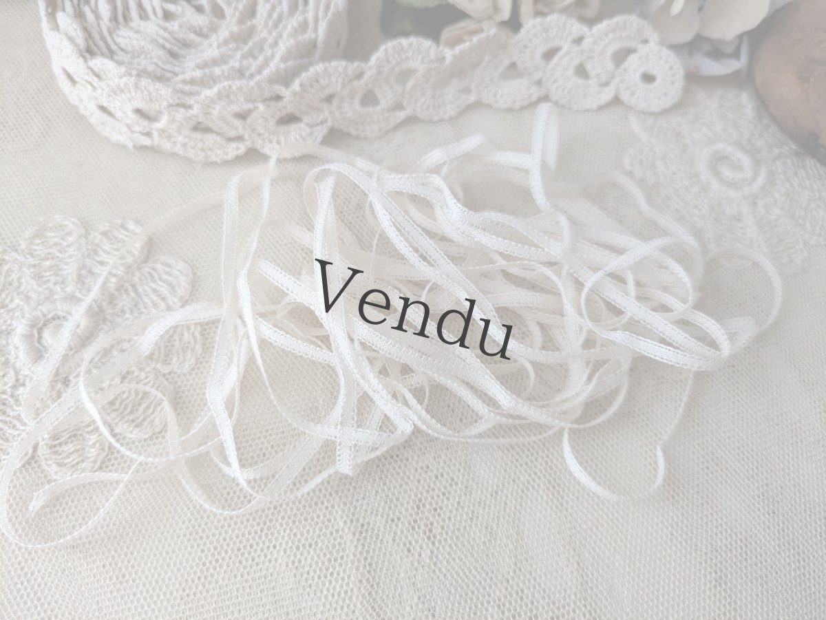 画像1: フランスヴィンテージ 極細レースブレード500cm (1)