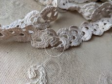 画像5: フランスヴィンテージ クロッシェレースブレード274cm (5)