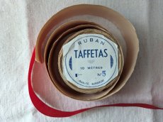 画像1: フランスヴィンテージ 巻きリボン Pon.5 赤 (1)