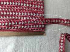画像5: フランスヴィンテージ 台紙巻きジャガード織りリボン (5)