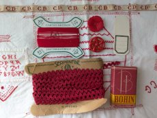 画像3: フランス蚤の市 メルスリーセット 赤 (3)