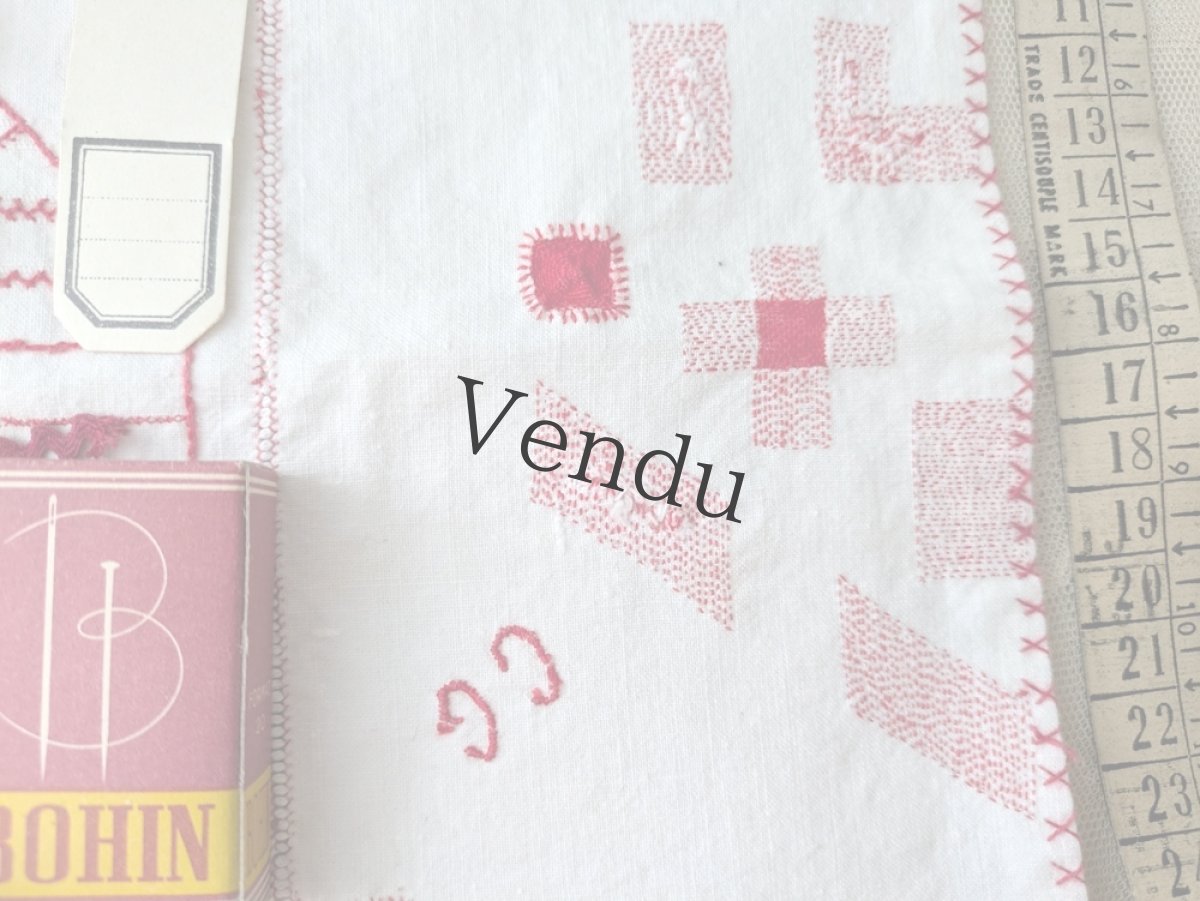 画像4: フランス蚤の市 メルスリーセット 赤 (4)