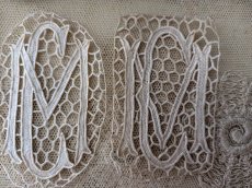画像4: フランスアンティーク　レースモチーフセット≪モノグラムMCと植物≫ (4)