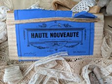 画像1: フランスアンティーク ラベル付き7mm幅レース 25m (1)