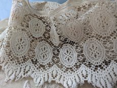 画像5: フランス 1900年前後 幅広レース525cm (5)