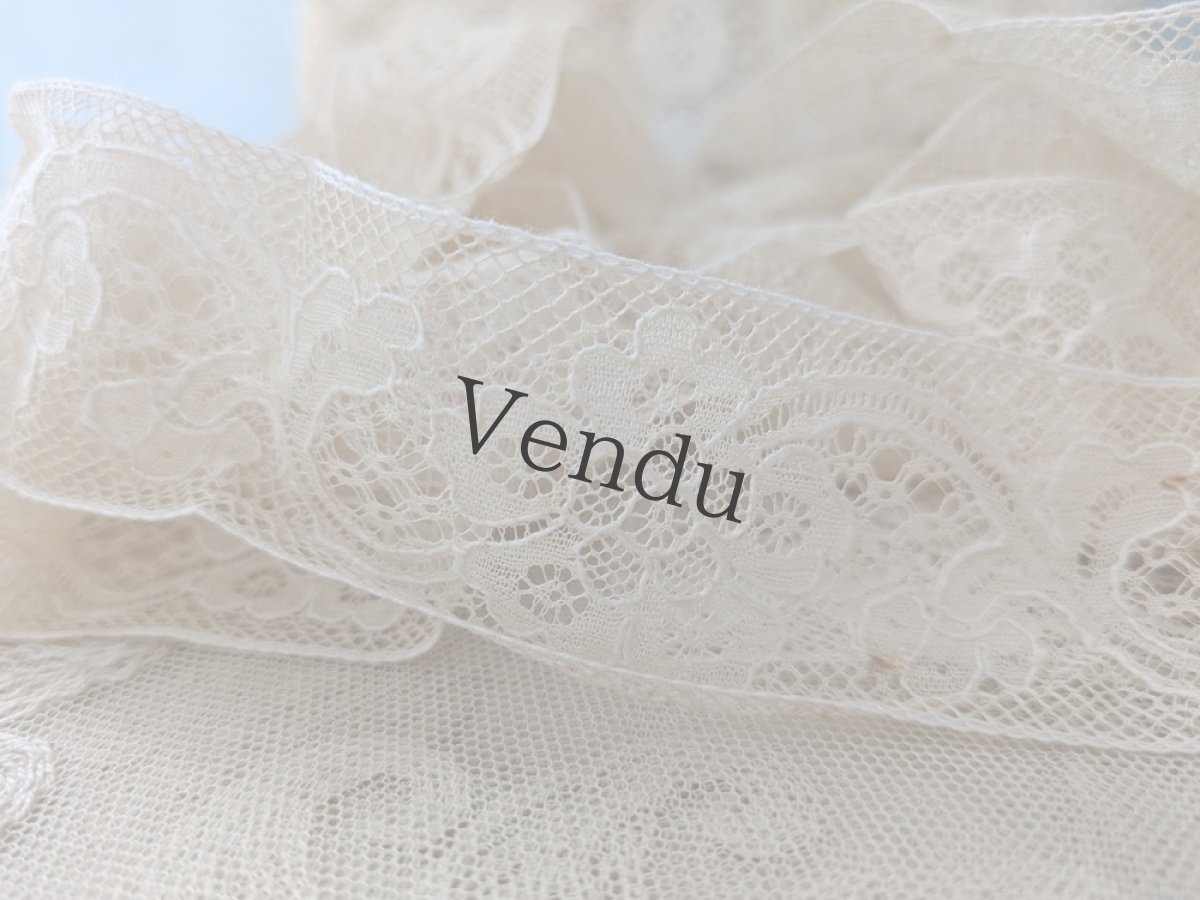 画像4: フランスヴィンテージ カレーレース313cm (4)