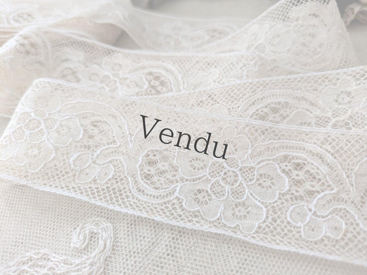 画像3: フランスヴィンテージ カレーレース313cm (3)