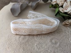 画像3: フランスアンティーク スカラップレース111cm (3)