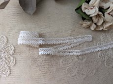 画像1: フランスアンティーク 極細レーストリム80cm (1)