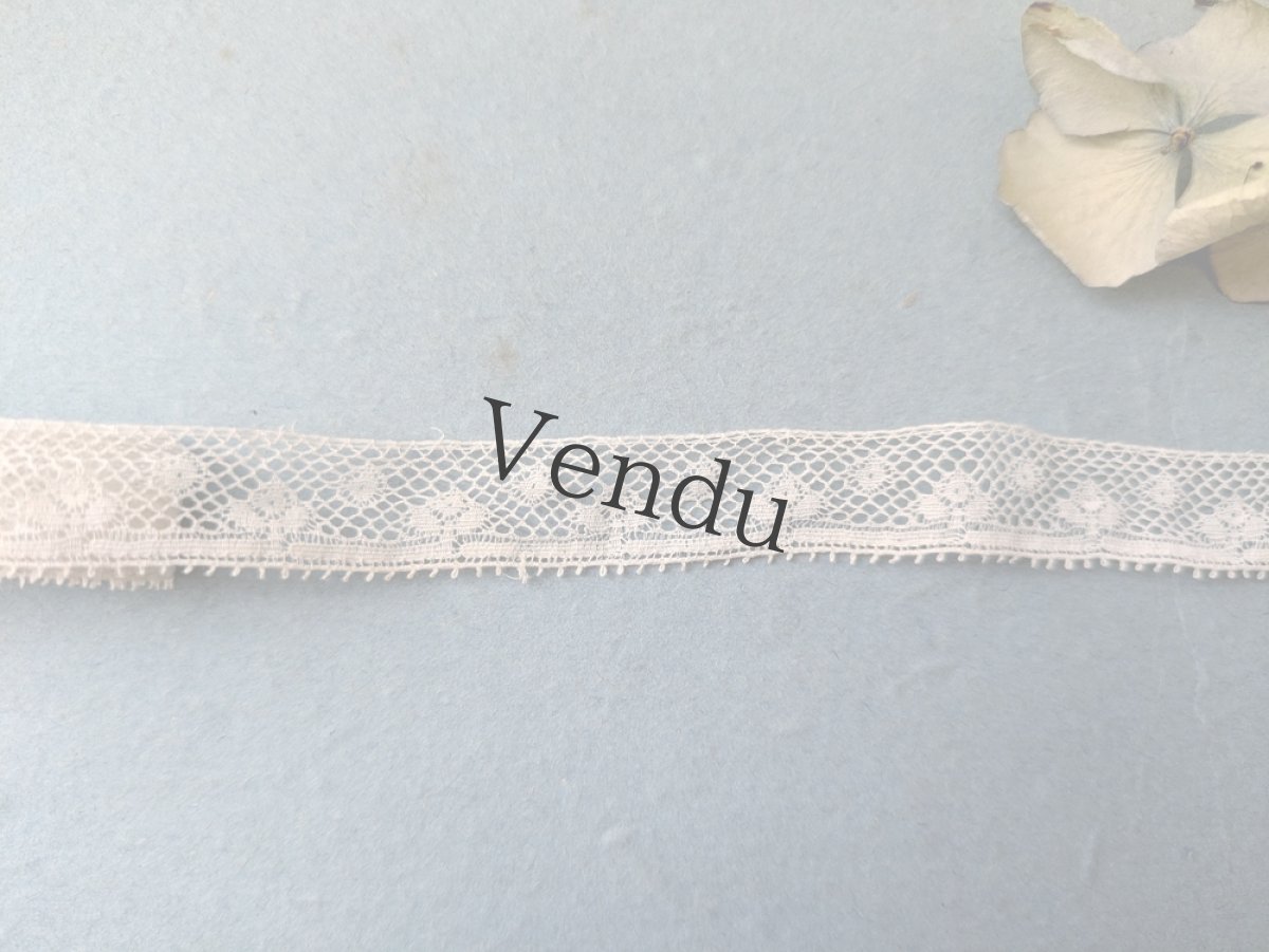 画像4: フランスアンティーク レーストリム72cm (4)