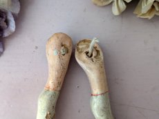 画像5: ドイツアンティーク ドールパーツ 足ペア コンポジション 5cm (5)