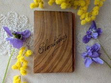 画像7: フランスアンティーク ニードルケース すみれとミモザのモシュリンヌ (7)