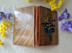 画像6: フランスアンティーク ニードルケース すみれとミモザのモシュリンヌ (6)