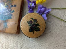 画像6: フランスヴィンテージ 木製すみれのピルケース (6)