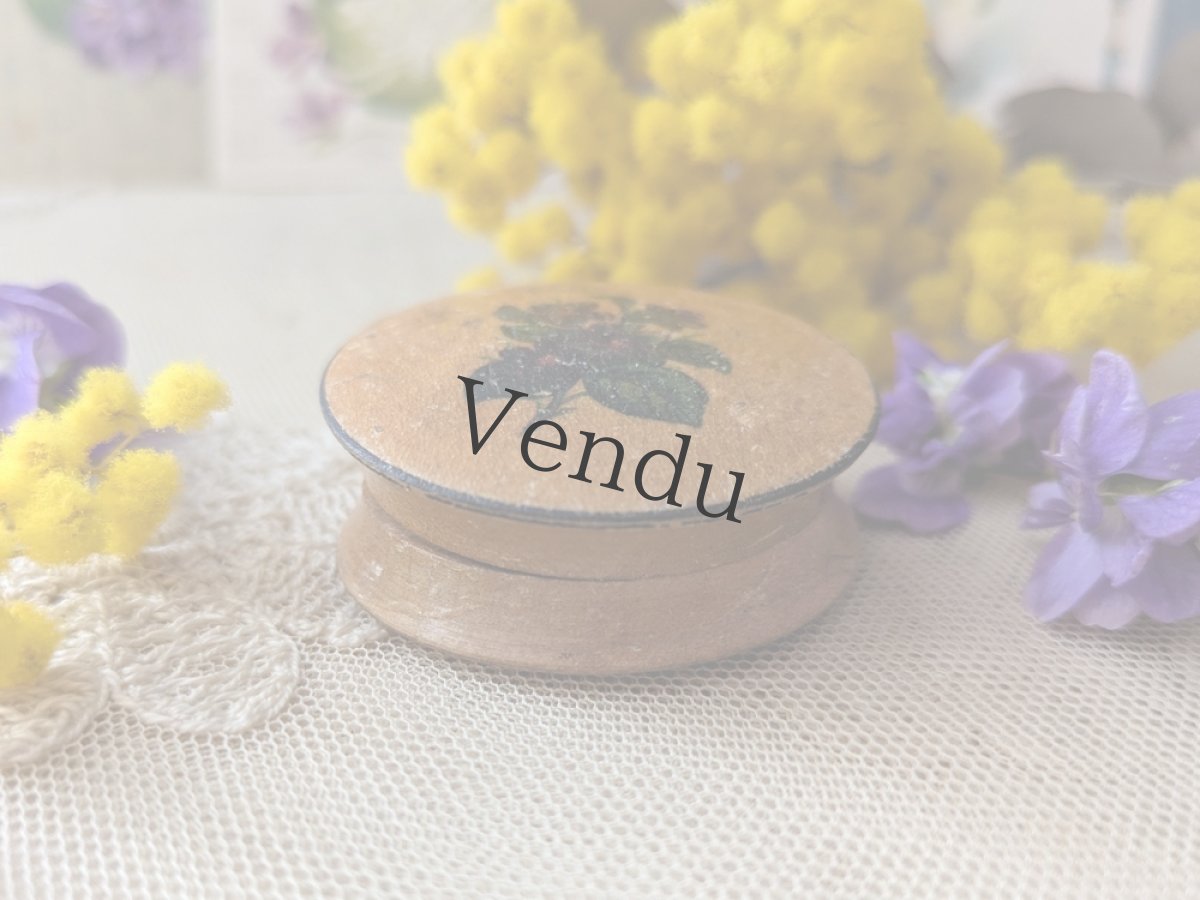 画像3: フランスヴィンテージ 木製すみれのピルケース (3)