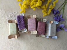 画像1: フランス 1900-1930年 立体糸巻き 5色セット (1)