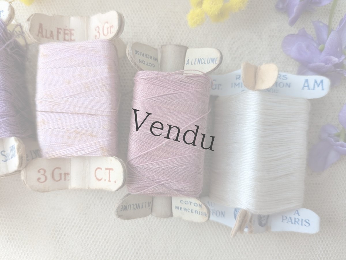 画像3: フランス 1900-1930年 立体糸巻き 5色セット (3)