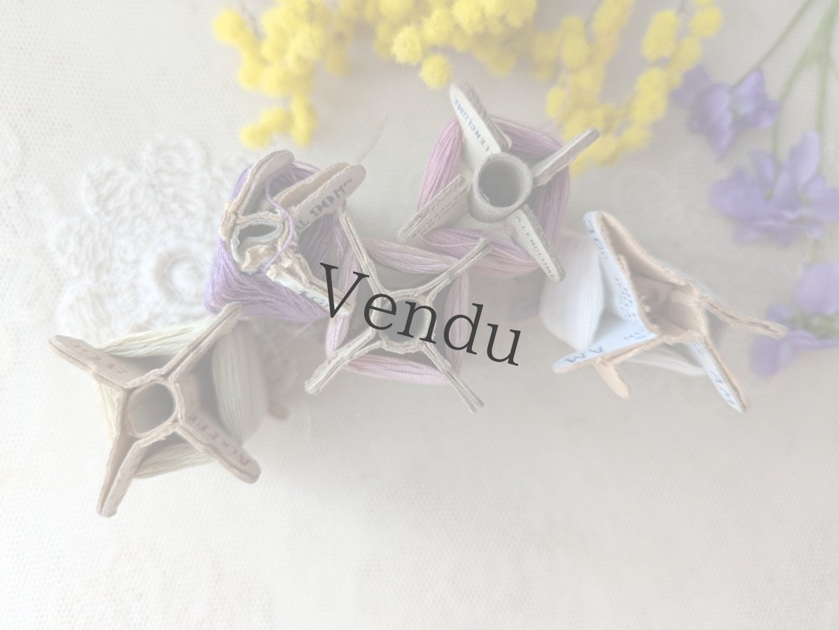 画像5: フランス 1900-1930年 立体糸巻き 5色セット (5)